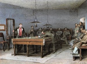 Illustrazione per il racconto Lebedyan di Ivan Turgenev dalla raccolta A Sportsman